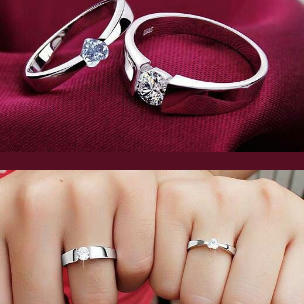 Lovely Cute Couple Ring Pair for Men & Women - Buy Lovely Cute Couple Ring  Pair for Men & Women at Best Price in SYBazzar